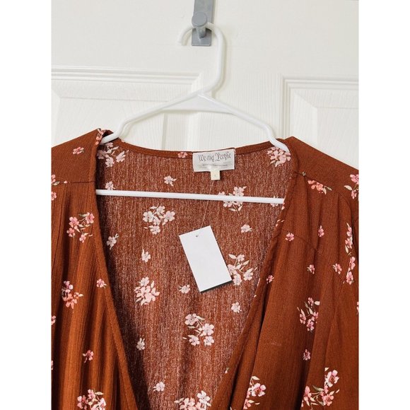 NWT We The People Boho Wrap Crop Top - Large - Picture 7 of 8